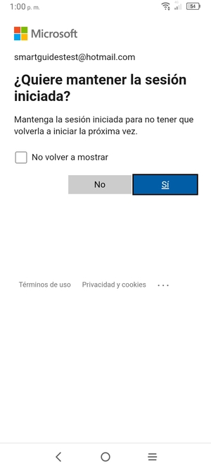 Seleccione la opción deseada