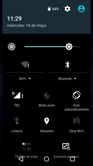 Desactive Wi-Fi y Bluetooth