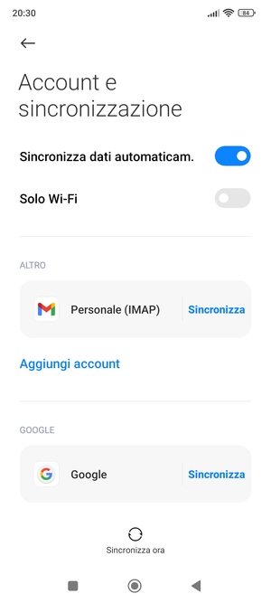 Seleziona Google