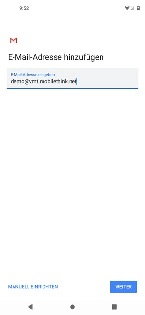 Geben Sie Ihre E-Mail-Adresse ein und wählen Sie WEITER