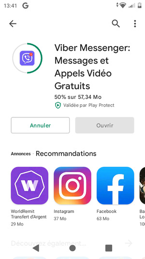 Veuillez attendre la fin de la procédure d'installation