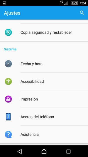 Desplácese y seleccione Acerca del teléfono