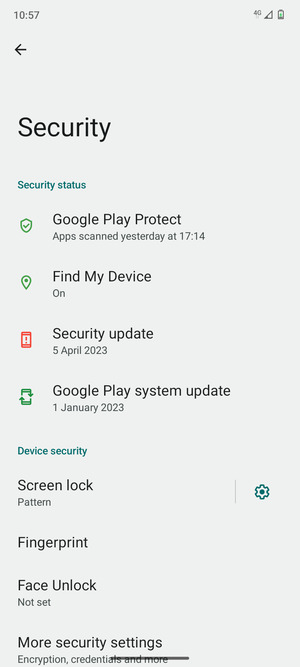 Your phone is now secure with a screen lock