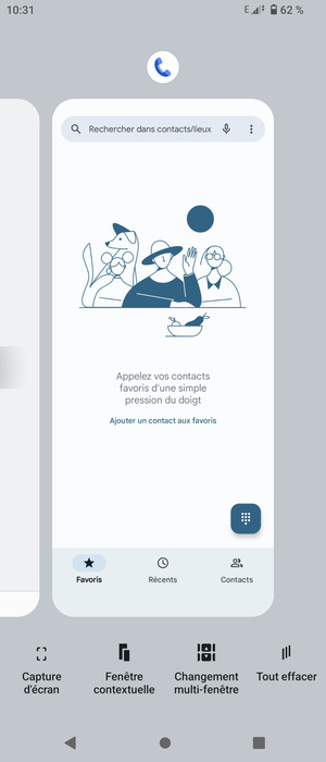 Faites glisser les applis vers le haut pour les fermer
