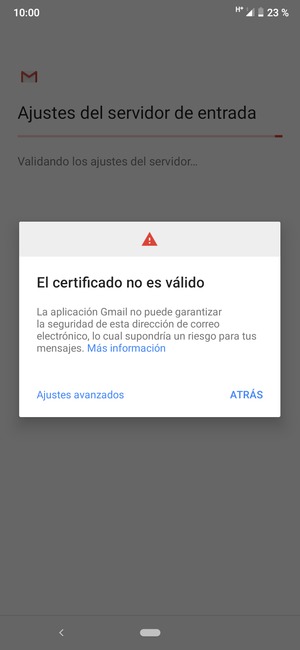 Seleccione Ajustes avanzados