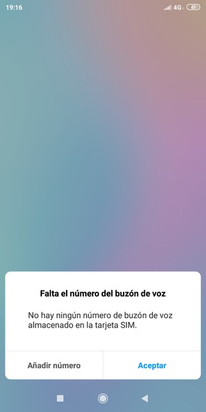 Si el correo de voz no está configurado, seleccione Añadir número