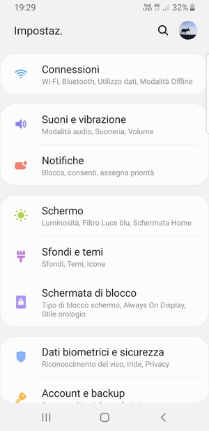 Seleziona Connessioni