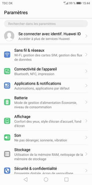 Sélectionnez Batterie