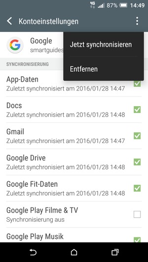Wählen Sie Jetzt
synchronisieren