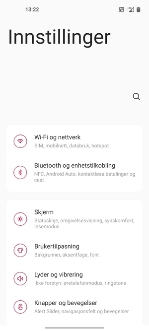 Velg Wi-Fi og nettverk