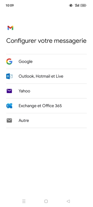 Sélectionnez Exchange et Office 365