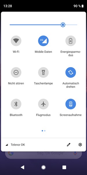 Stellen Sie die Helligkeit auf das erforderliche Niveau