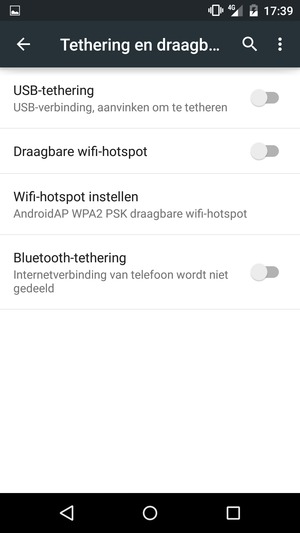 Selecteer Wifi-hotspot instellen