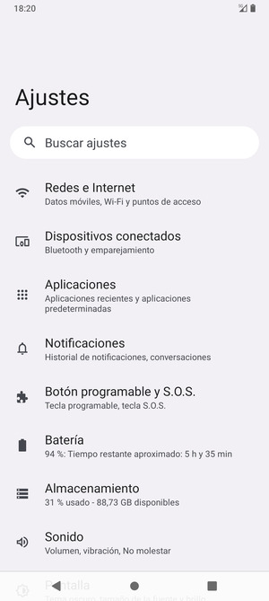 Seleccione Redes e Internet