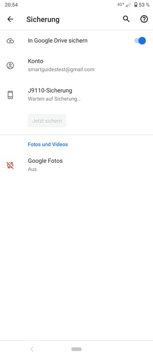 Wählen Sie Konto