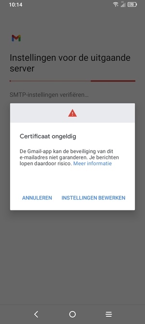 Selecteer INSTELLINGEN BEWERKEN