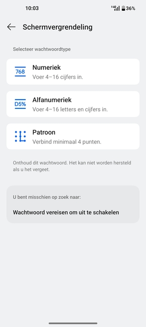 Selecteer Patroon