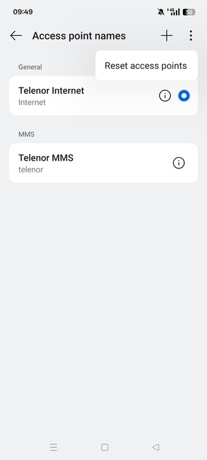 Select Reset access points
