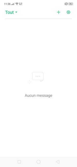 Sélectionnez le bouton Paramètres