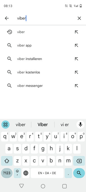 Geben Sie den Namen der App ein und wählen Sie Suchen