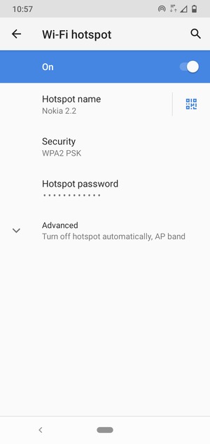 Your phone is now set up for use as a modem