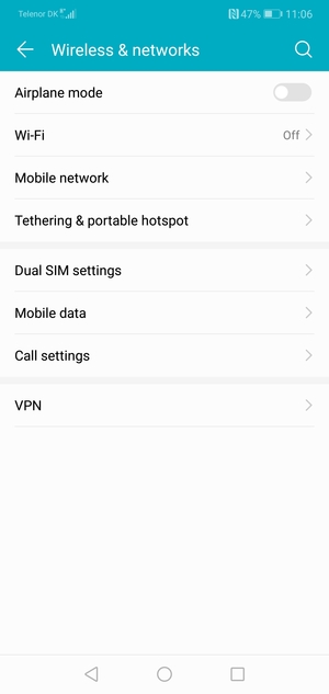 Select Wi-Fi