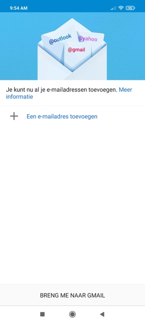 Selecteer Een e-mailadres toevoegen