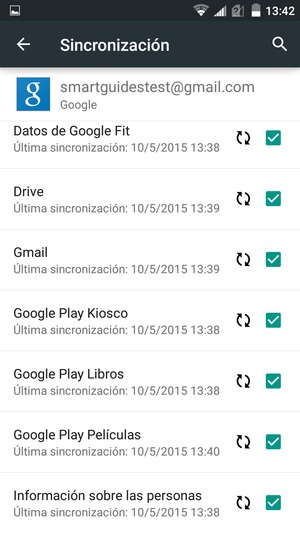 Su información será sincronizada