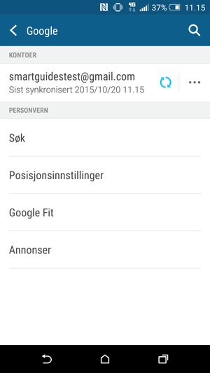 Velg kontoen din
