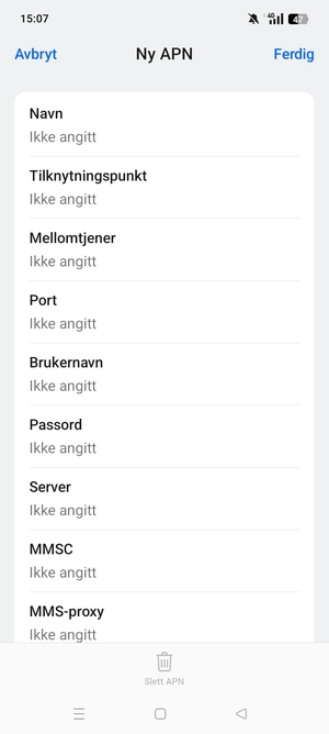 Skriv inn MMS-informasjon