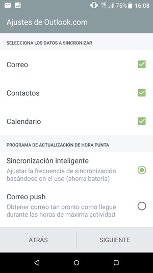 Seleccione SIGUIENTE