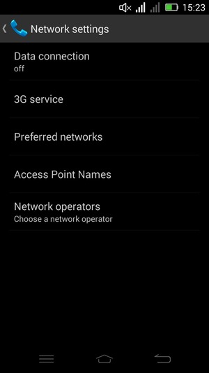 Select Access Point Names