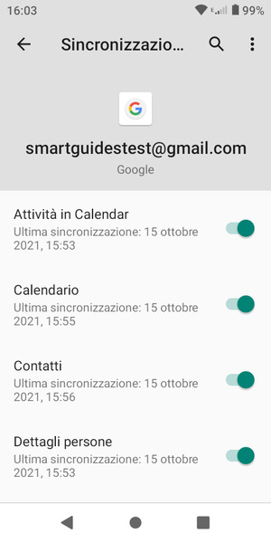 Seleziona il tasto Menu