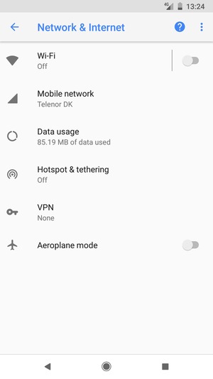 Select  Wi-Fi