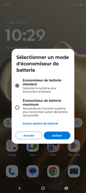 Sélectionnez Activer