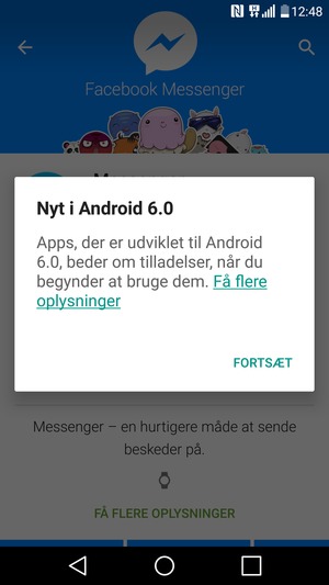 Vælg FORTSÆT