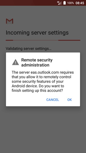 Select OK