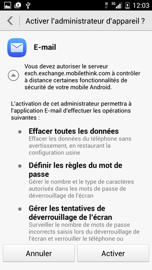 Sélectionnez Activer