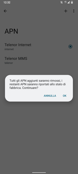 Seleziona OK