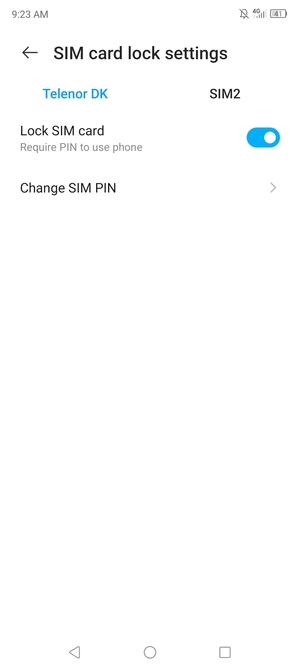 Select Public and Change SIM PIN