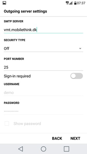 Turn off Sign-in required. and select NEXT
