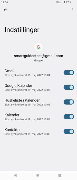 Vælg Menu-knappen