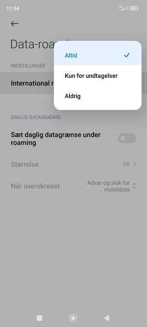 Vælg din foretrukne mulighed