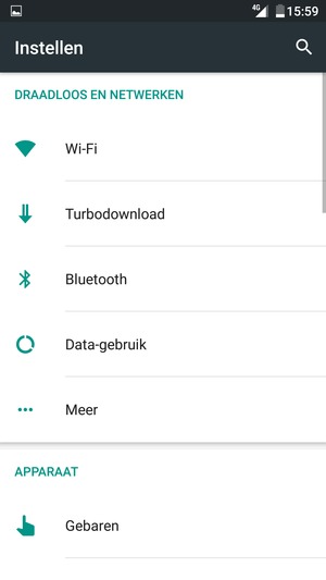 Selecteer Wi-Fi