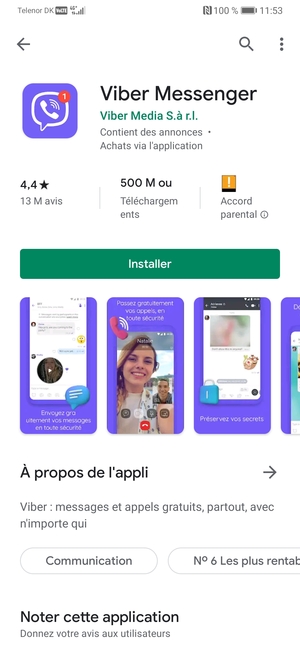 Sélectionnez Installer