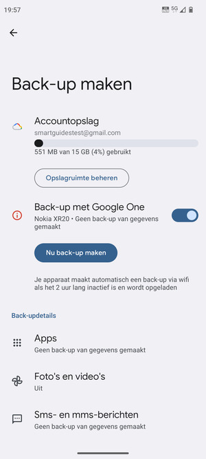 Selecteer Accountopslag