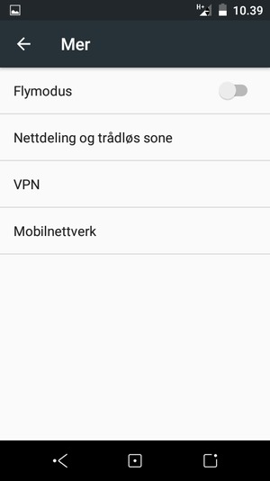 Velg Mobilnettverk