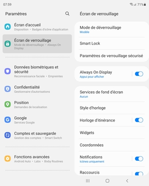 Votre téléphone est maintenant sécurisé par un écran de verrouillage
