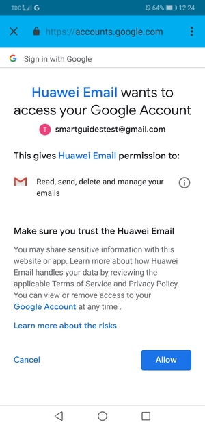 Select Allow