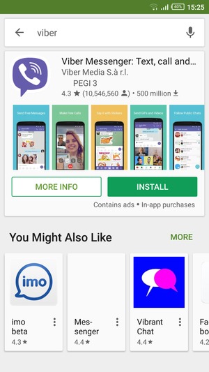 Select the app